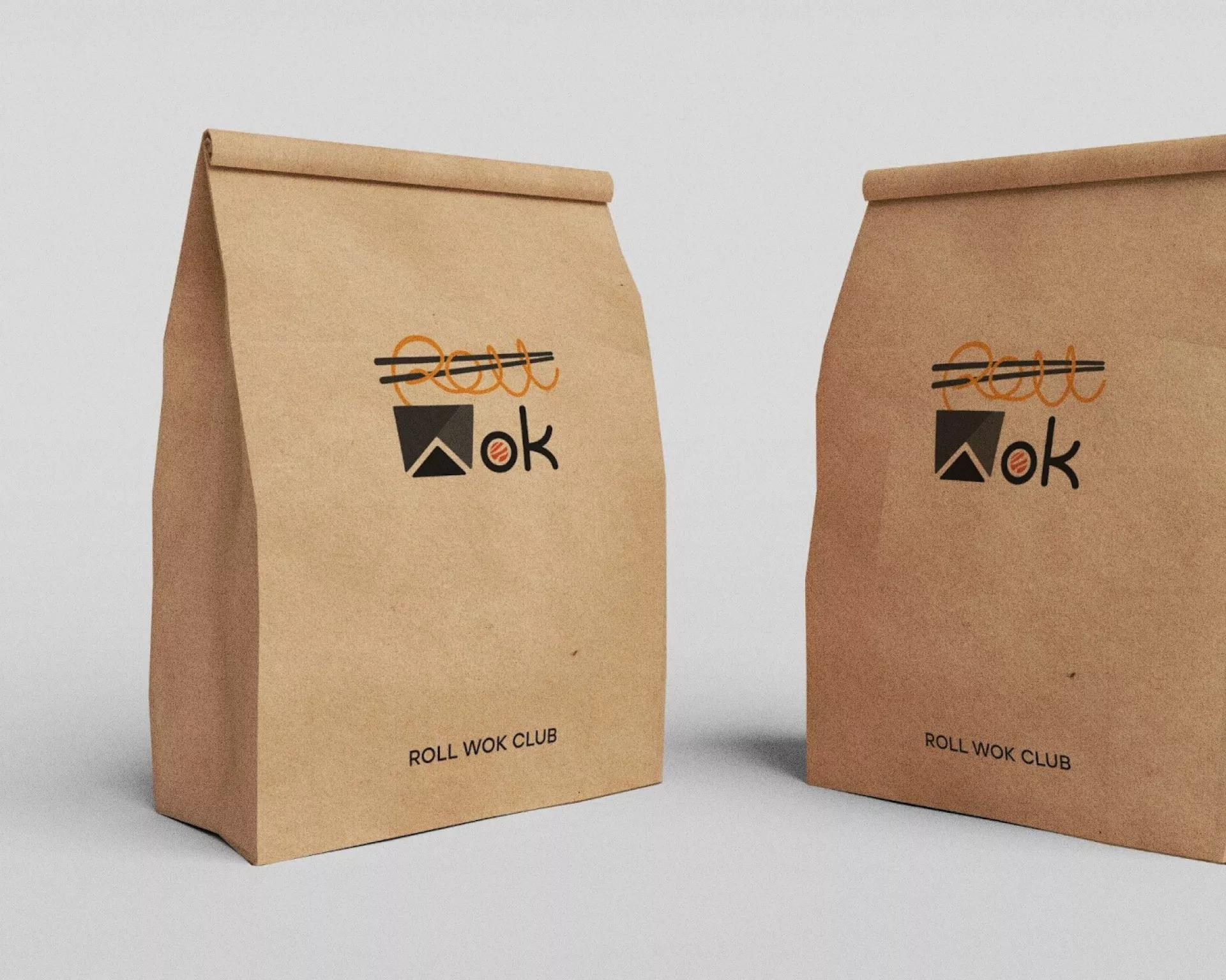 Создание дизайна упаковки суши-бара «Roll Wok Club» в Печоре